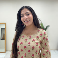 Pretty pink short Kurti Jonaya