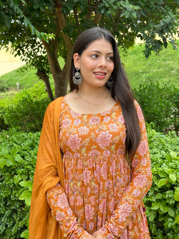 Joyfull Mustard Gher Suit Set - Jonaya