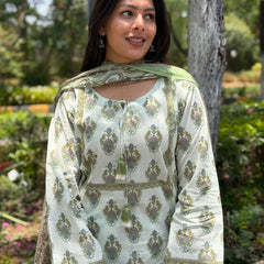 Grey blue farshi salwar set Jonaya