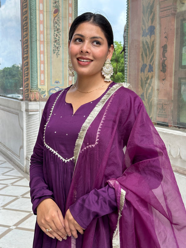 Luxury Purple Suit Set - Jonaya