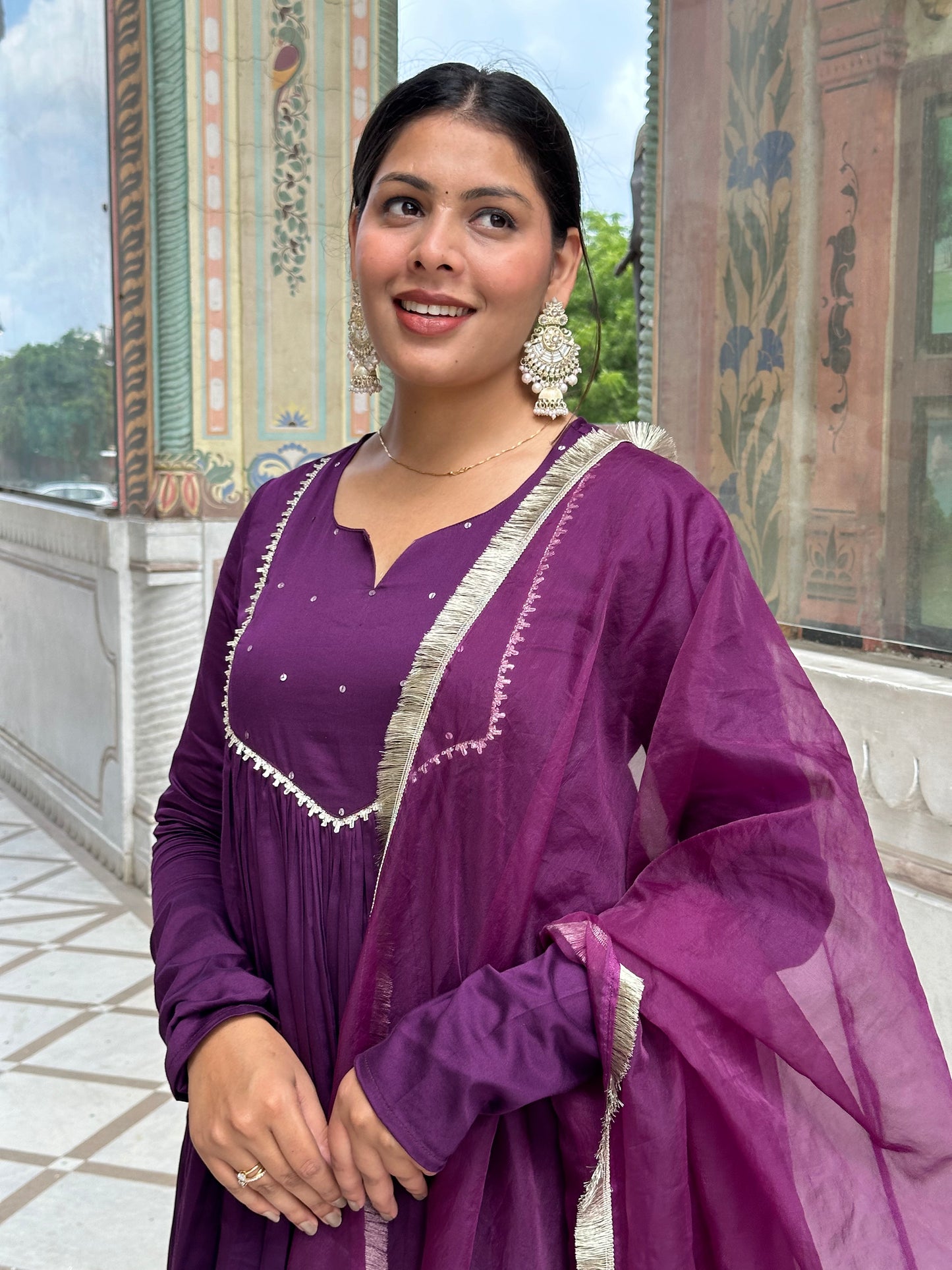 Luxury Purple suit set