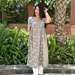 Peachy fushia kameez - Jonaya