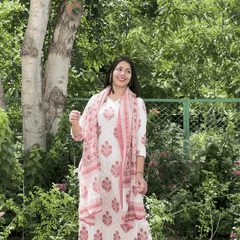 Big booti print straight suit set - Jonaya