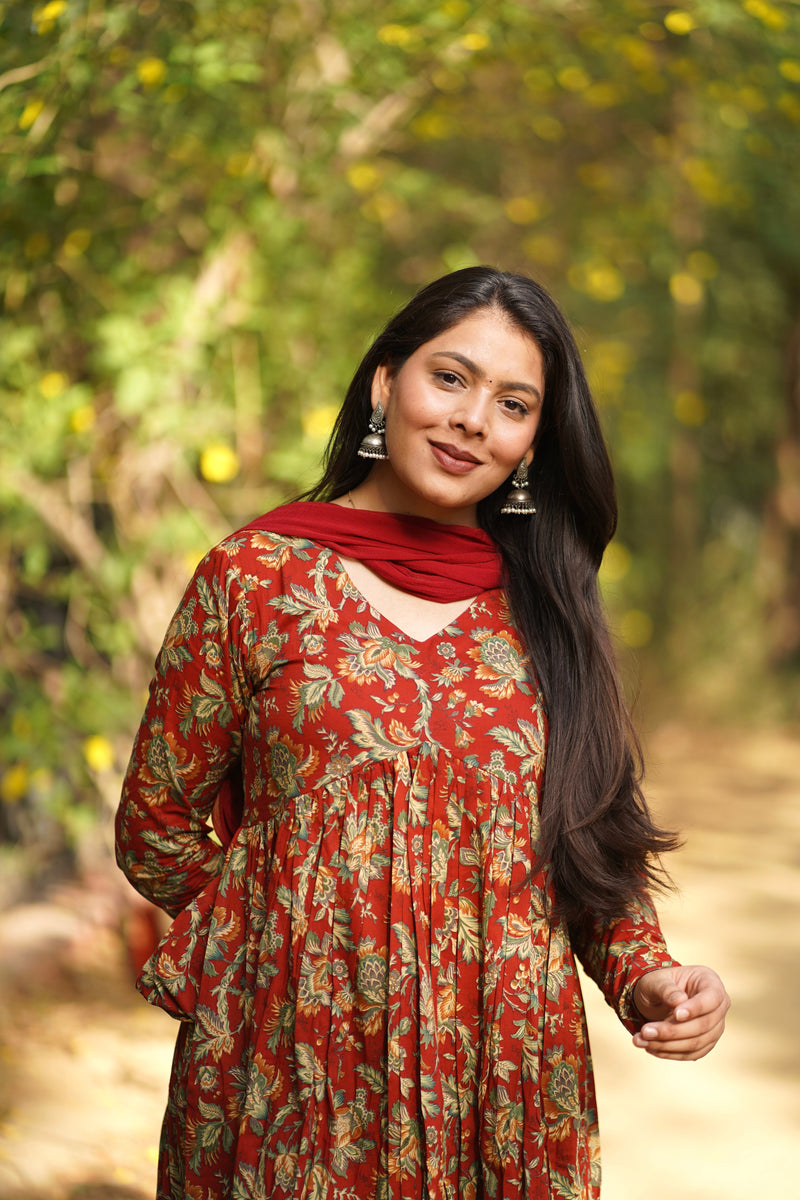 Red Garden Alia Cut Suit Set Jonaya