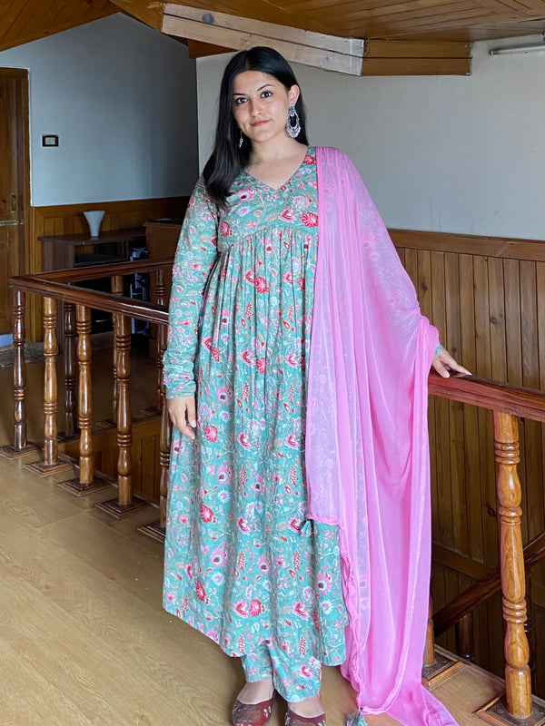 Pista Green Gher Suit Set - Jonaya