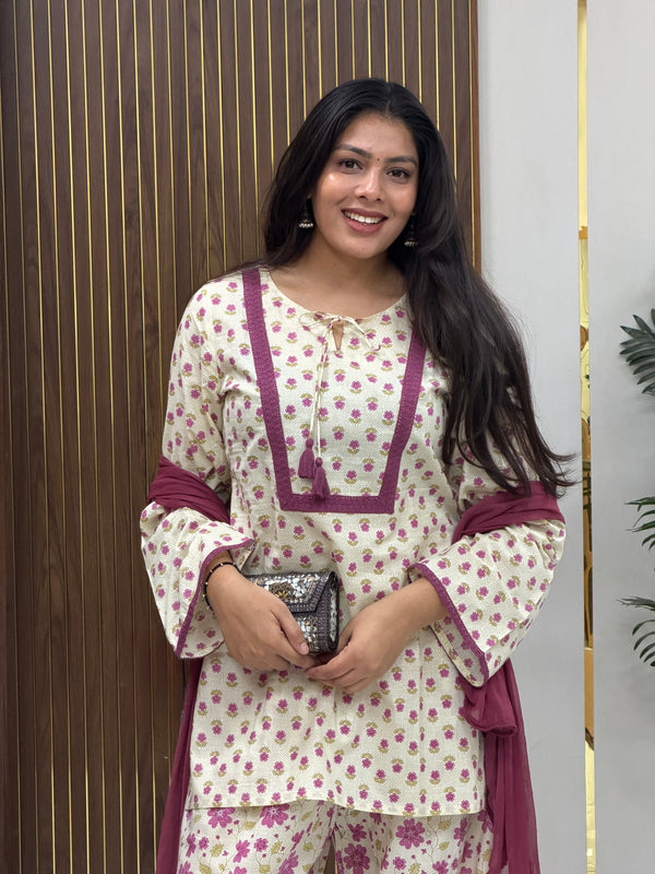 Jaamun dori Farshi salwar set Jonaya