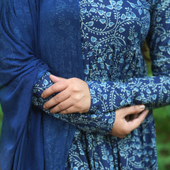 Indigo baag flare suit set Jonaya