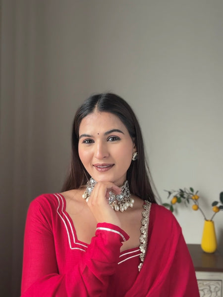 Rose blooming heavy Anarakali Jonaya