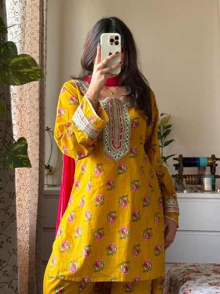 Pista Ladoo Farshi salwaar set Jonaya