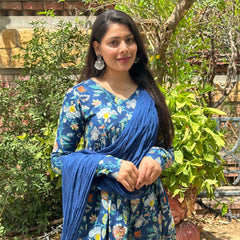 Summer indigo suit set - Jonaya