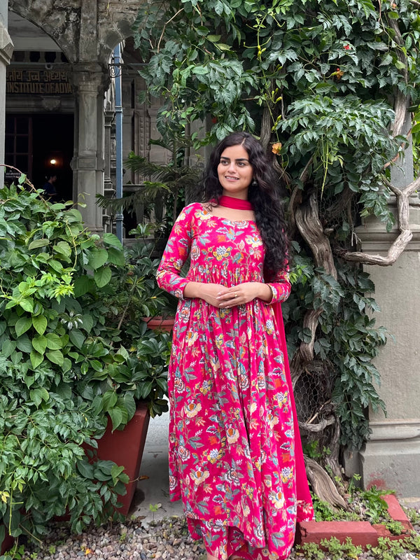 Dreamy Pink Flair Suit Set - Jonaya