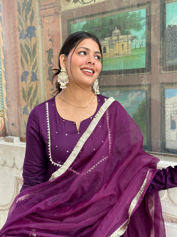 Luxury Purple Suit Set - Jonaya