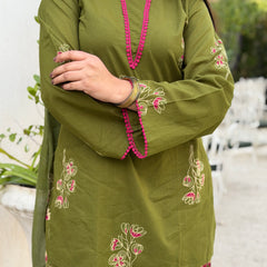 Emrald Green Pink Farshi set Jonaya