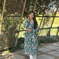 Pink beige paisley kameez - Jonaya