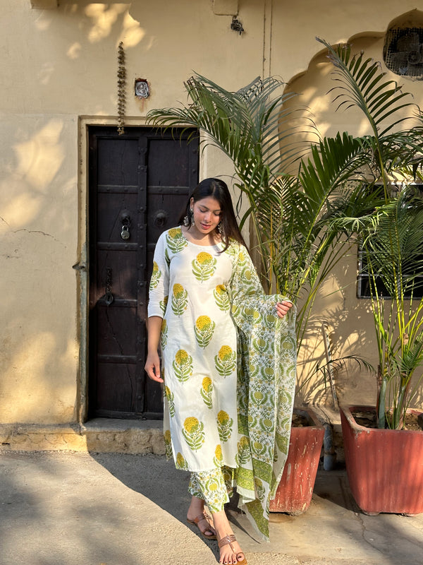 Nimbu Mirchi Straight Suit Set - Jonaya