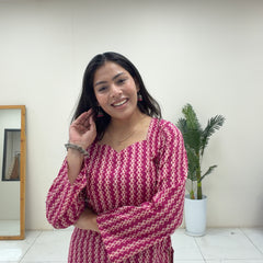 Meganta beige short Kurti Jonaya