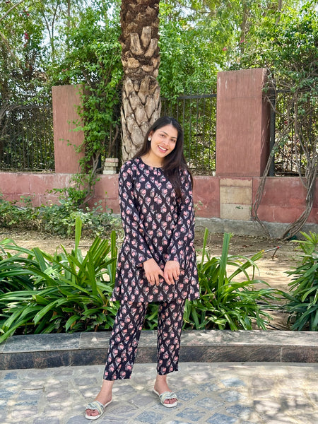 Cola black Co-ord set - Jonaya