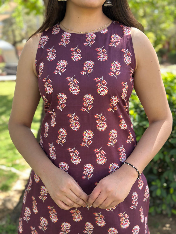 Purple Floral Co-ord Set - Jonaya