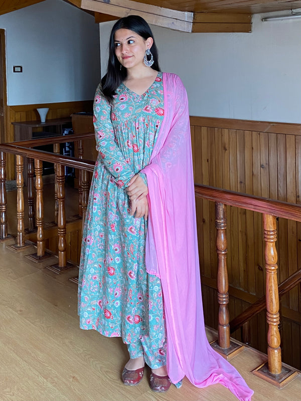 Pista Green Gher Suit Set - Jonaya