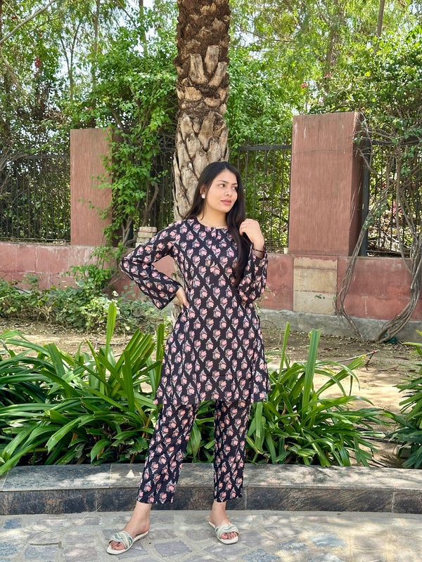 Cola Black Co-ord Set - Jonaya