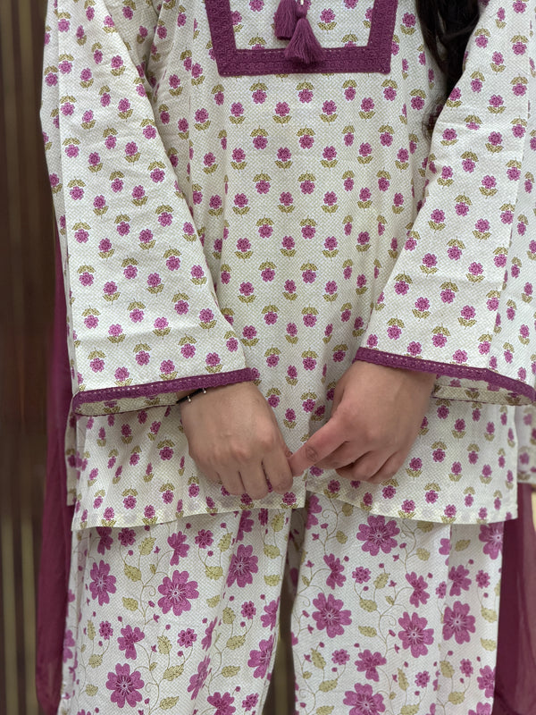 Jaamun dori Farshi salwar set Jonaya