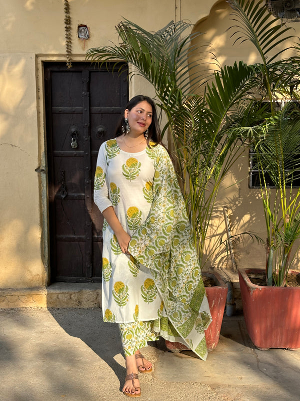 Nimbu Mirchi Straight Suit Set - Jonaya