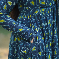 Blue green hearts flare suit set Jonaya