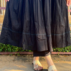 Ajrakh black solid flare suit set Jonaya