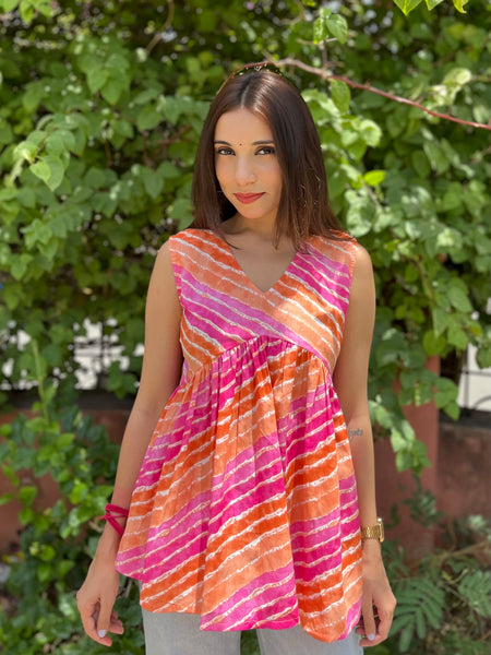 Laharia cut sleeves peplum top - Jonaya