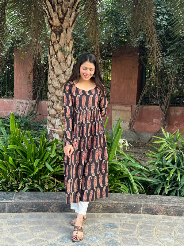 Paisley Print Kameez - Jonaya