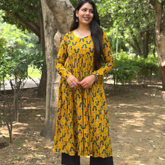 Pretty teal mustard kameez Jonaya