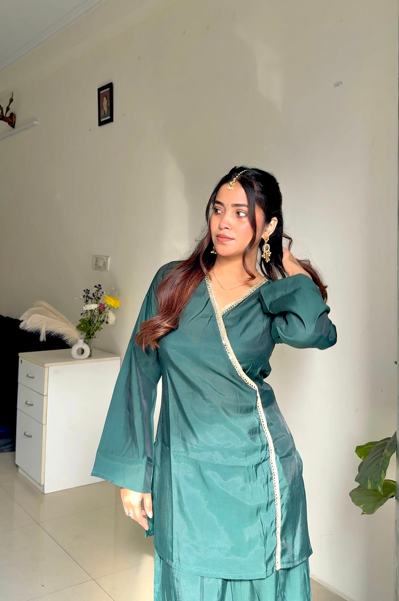 Perfect mehndi indo western coord set Jonaya