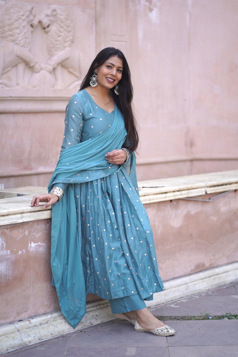 Pista Mirror Festive Flare suit set Jonaya