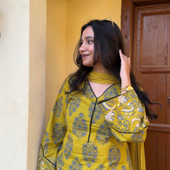 Spring Green black Farshi set