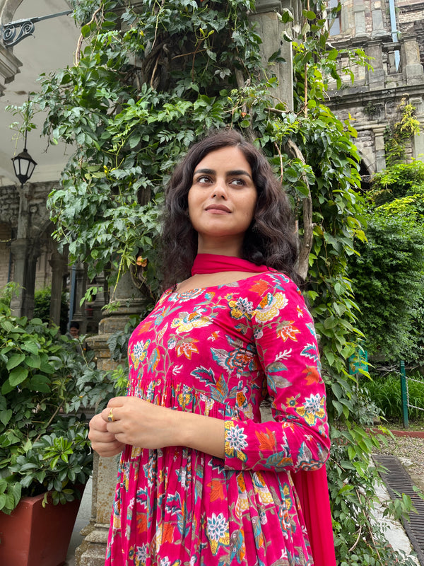 Dreamy Pink Flair Suit Set - Jonaya