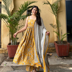 Mustard Gher Suit Suit - Jonaya