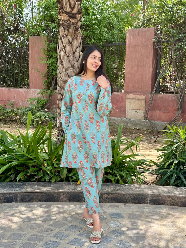 Glowing Green Co-ord Set - Jonaya