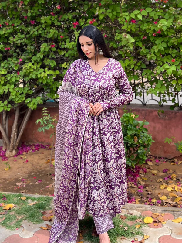 Mauve Purple Suit Set - Jonaya