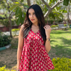 Fool patti Peplum Top - Jonaya