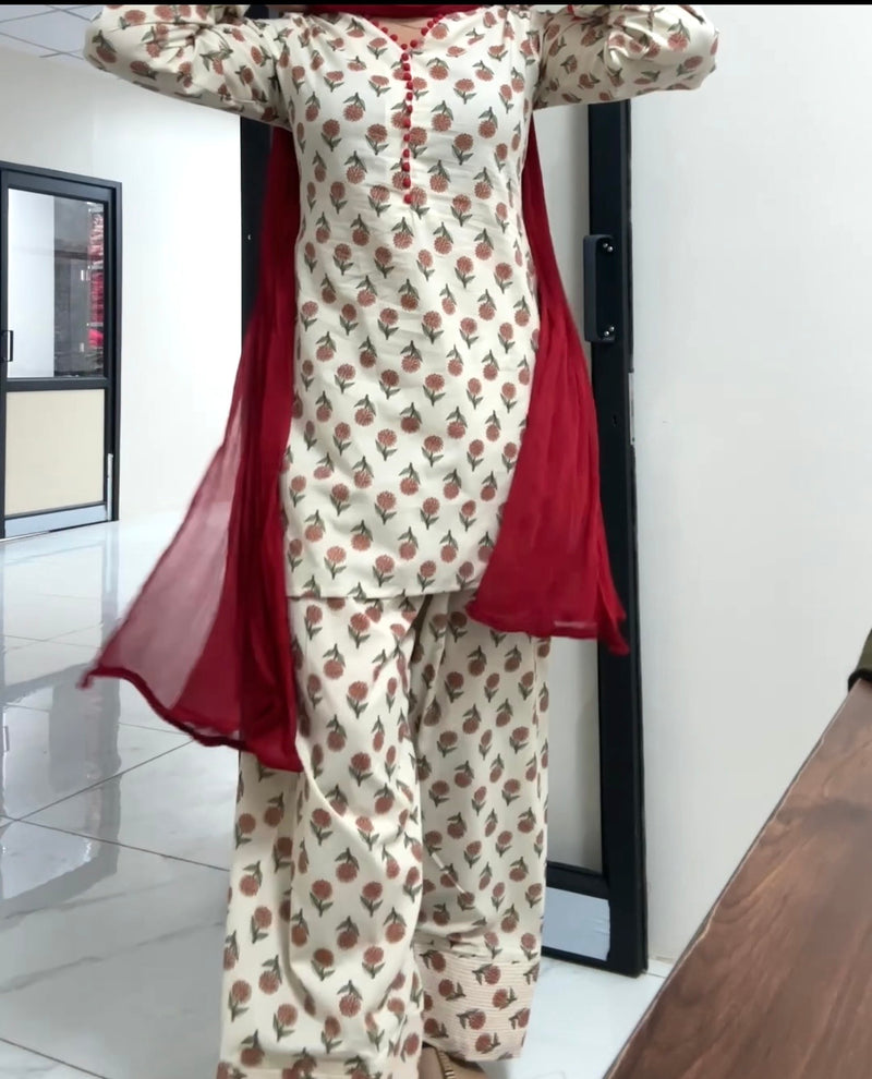 Pearl marigold Farshi set Jonaya