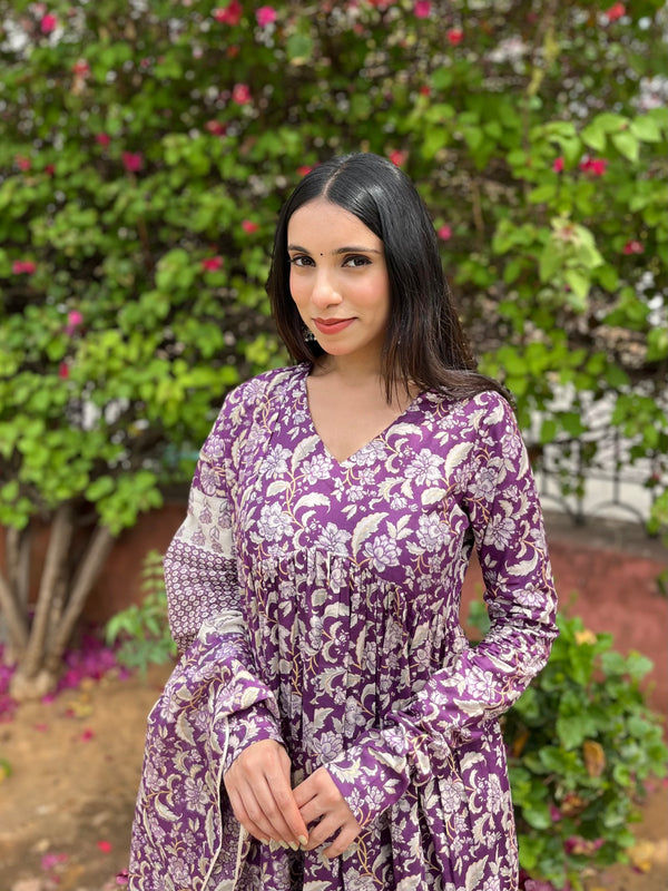 Mauve Purple Suit Set - Jonaya