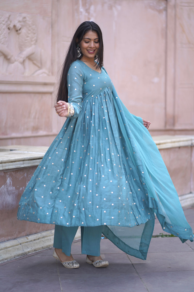 Pista Mirror Festive Flare suit set Jonaya