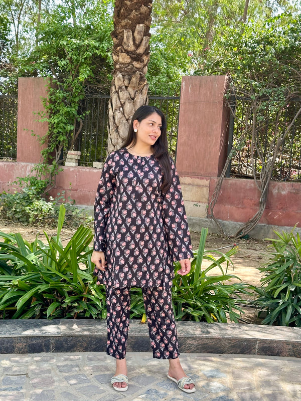 Cola Black Co-ord Set - Jonaya