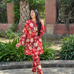 Gorgeous Red co-ord set - Jonaya