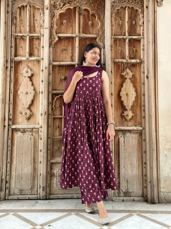 Fairy Wine Gher Suit Set - Jonaya