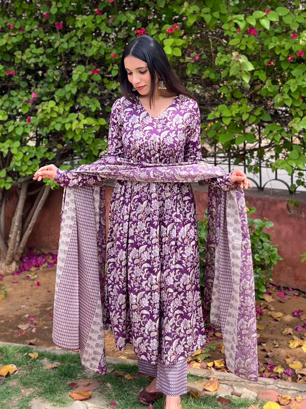 Mauve Purple Suit Set - Jonaya