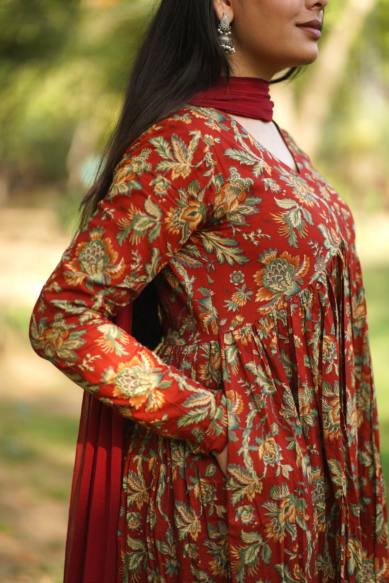 Red Garden Alia Cut Suit Set Jonaya