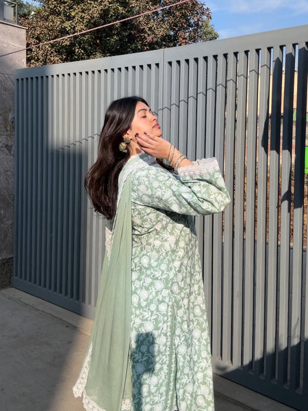 Matcha Ice pakistani style suit set
