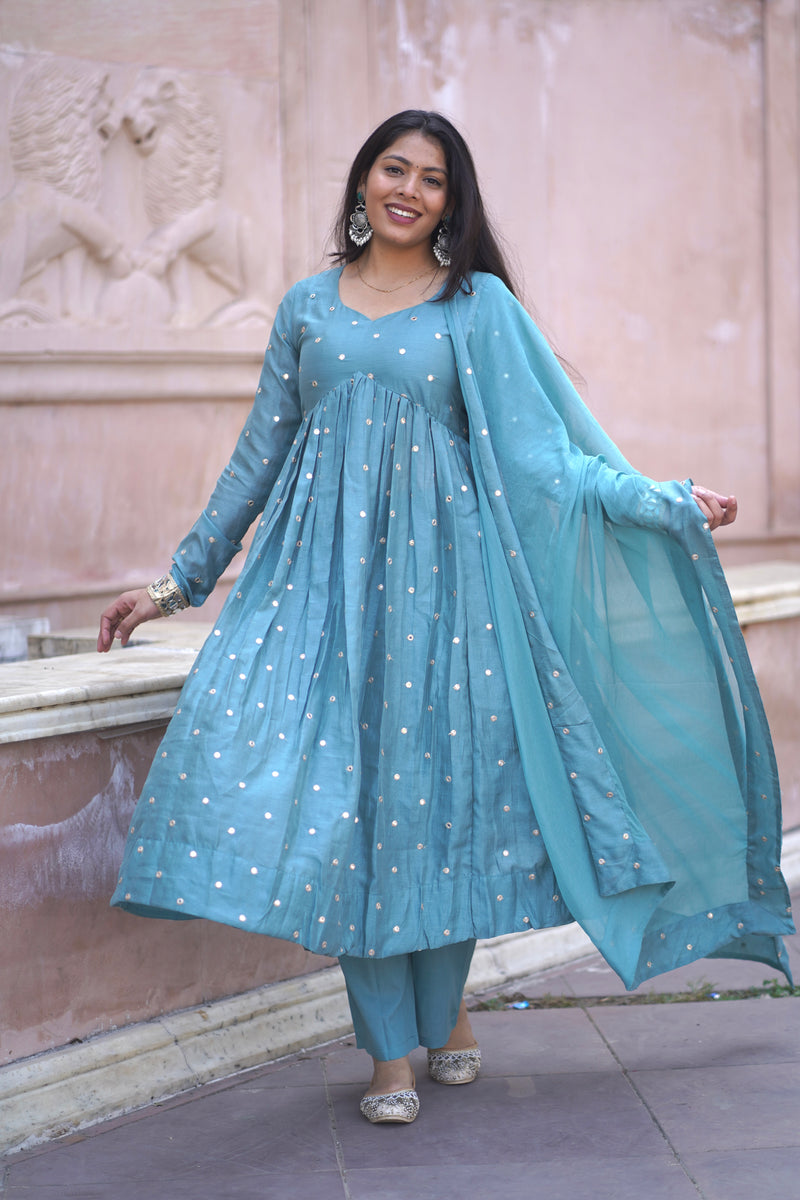 Pista Mirror Festive Flare suit set Jonaya