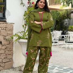 Emrald Green Pink Farshi set Jonaya